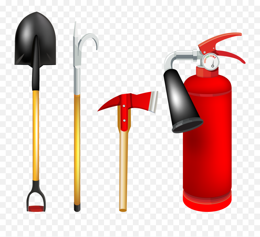 Firefighter Clipart Fire Extinguisher - Fire Fighter Tools Clipart Emoji,Firefighter Clipart