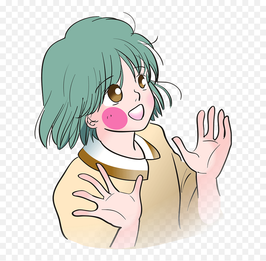 Girl Clipart Free Download Transparent Png Creazilla - Happy Emoji,Anime Transparent