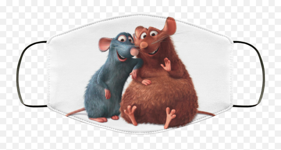 Remy And Emile Ratatouille Face Mask - Remy Ratatouille Emoji,Ratatouille Png