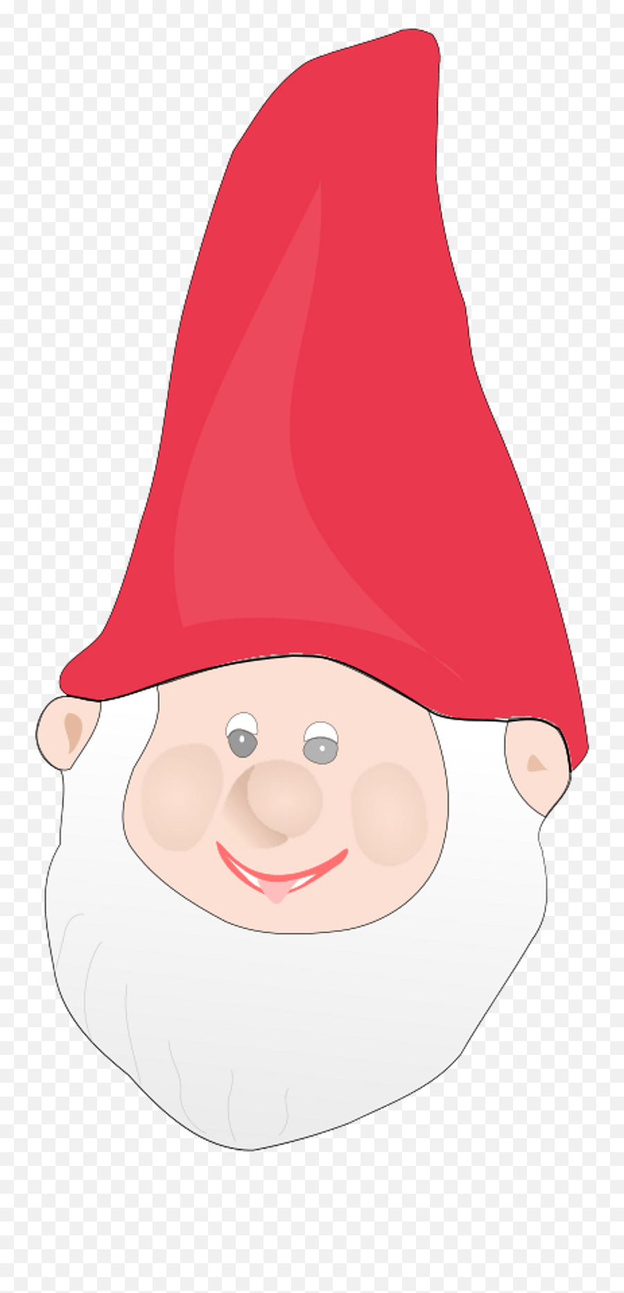 Gnome Face Clipart - Gnome Face Transparent Emoji,Gnome Clipart