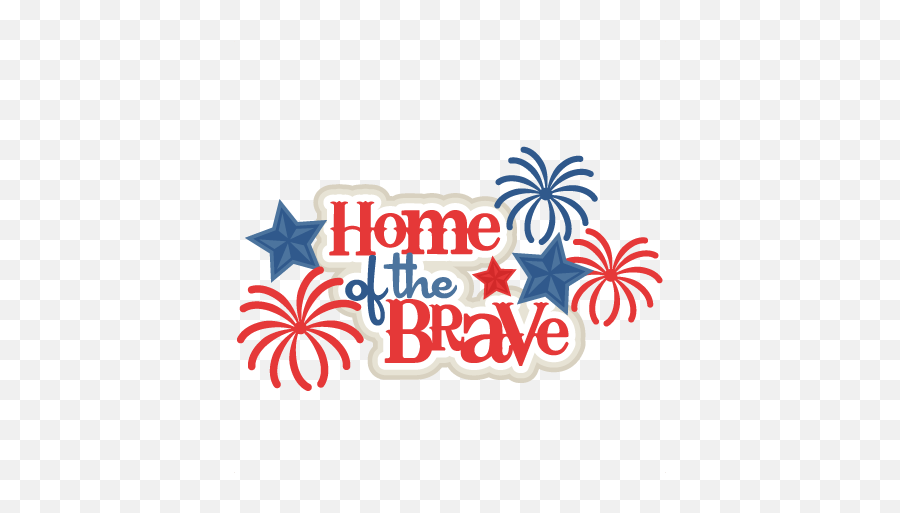 Home Of The Free Svg Scrapbook Title 4th Of July Svg Cut Emoji,Courage Clipart