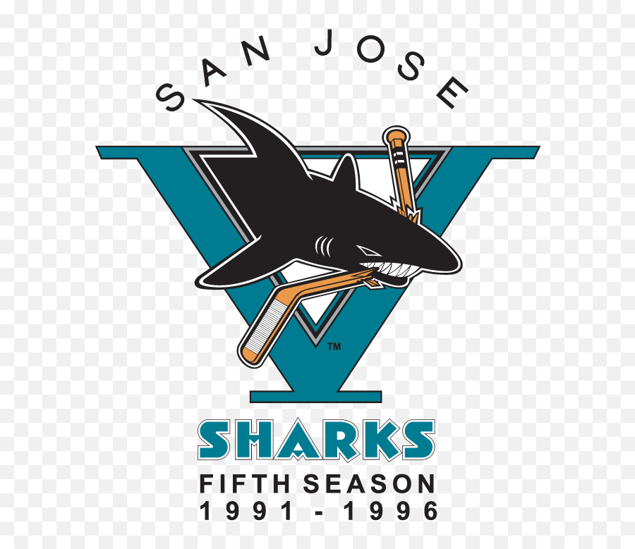 San Jose Sharks Anniversary Logo - San Jose Sharks Logo 1996 Emoji,San Jose Sharks Logo