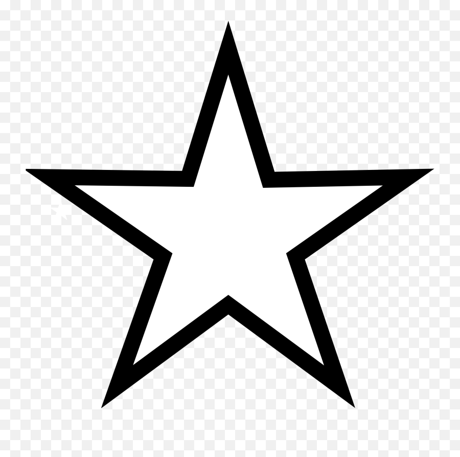 White Star Png Transparent Background - Black And White Star Clipart Emoji,White Star Png