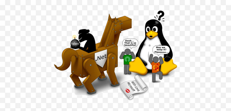Mono - Techrights Emoji,Trojan Horse Clipart