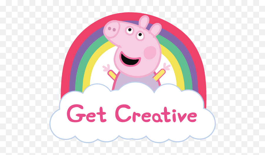 Peppa Pig - Peppa Pig Rainbow Emoji,Peppa Pig Png
