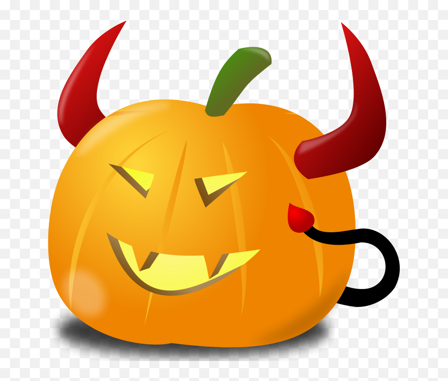 Devil Pumpkin - Pumkin Devil Drwings Emoji,Devil Clipart