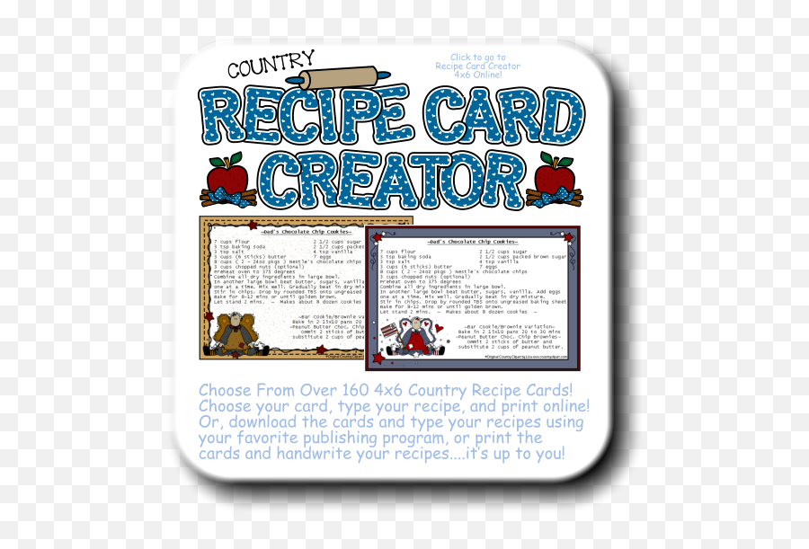 Recipe Cards Template Card Creator - Cookbooks Free Clipart Recipe Emoji,Recipe Clipart