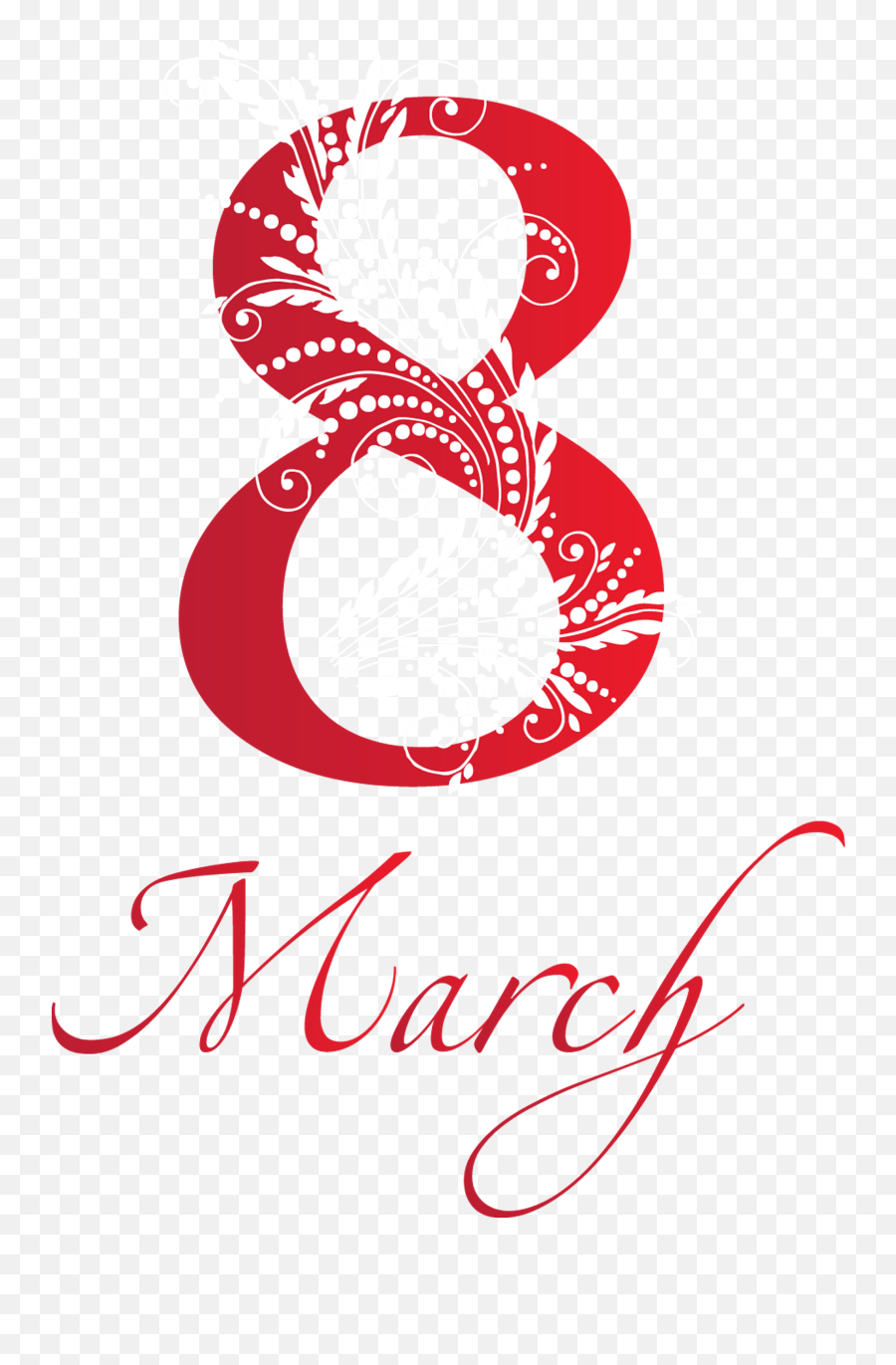 8 March Women Day Transparent Png Image - International Day March 8th Symbols Emoji,March Clipart