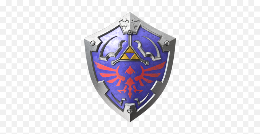 Hylian Shield - Hylian Shield And Master Sword Emoji,Botw Logo