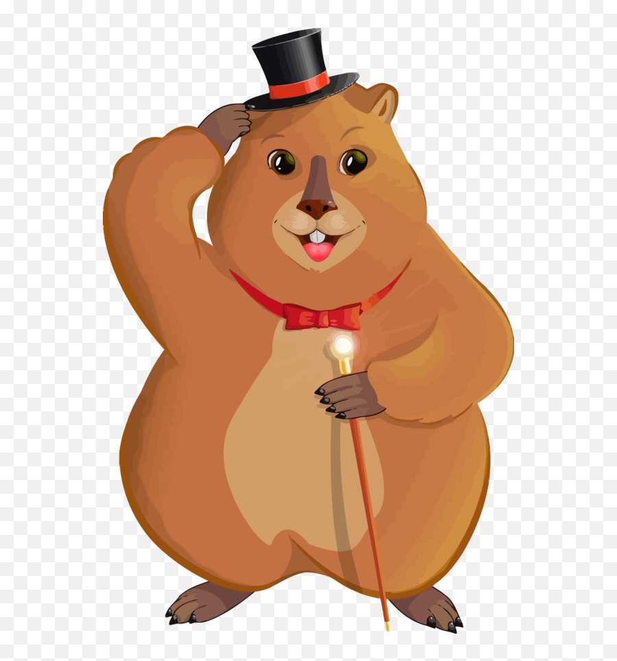 Groundhog Day Cartoon Groundhog Squirrel For Groundhog For - Groundhog Emoji,Squirrel Transparent