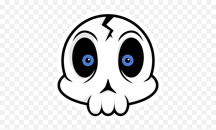 Download Hd Skull Cartoon Png Transparent Png Image - Skull Cartoon Png Emoji,Cartoon Skull Png