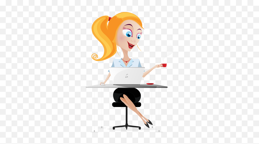 Business Woman Cartoon Png - Happy Friday Enjoy Your Friday Emoji,Secretary Clipart