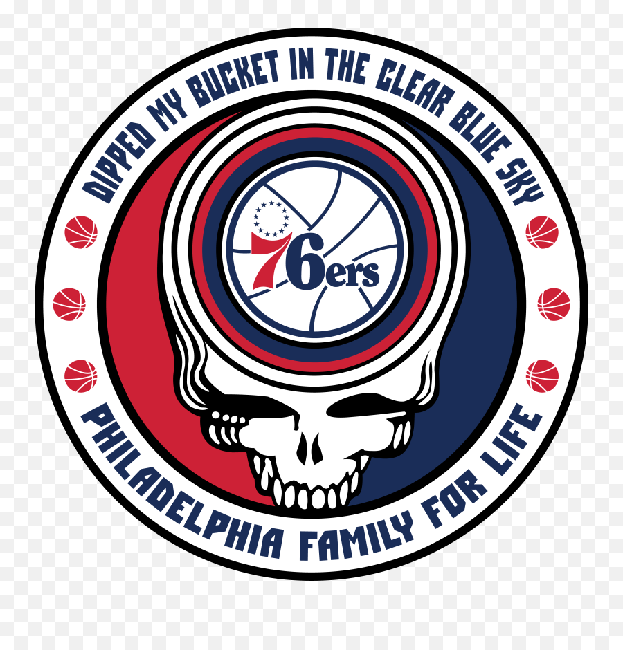 Philadelphia 76ers Grateful Dead Steal - Philadelphia 76ers Emoji,76ers Logo