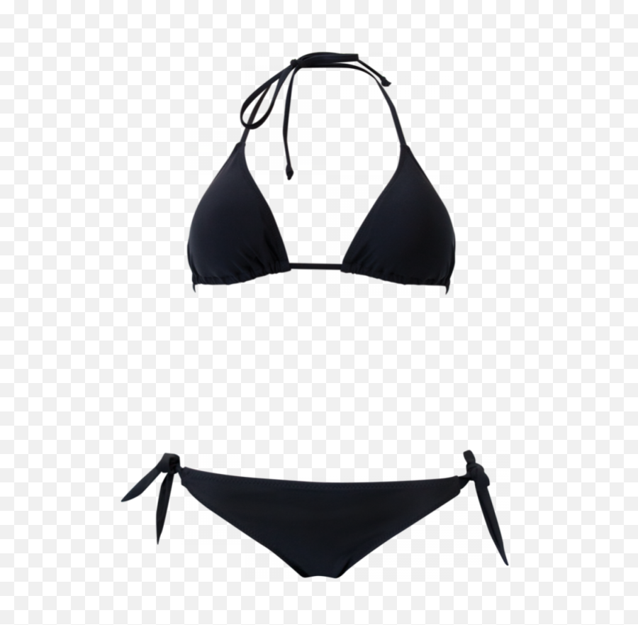 Basic Black Triangle Bikini Emoji,Bikini Png