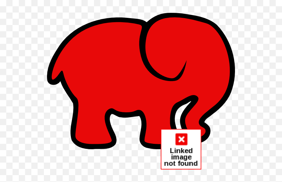 Red Elephant Clip Art At Clkercom - Vector Clip Art Online Emoji,Indian Elephant Clipart