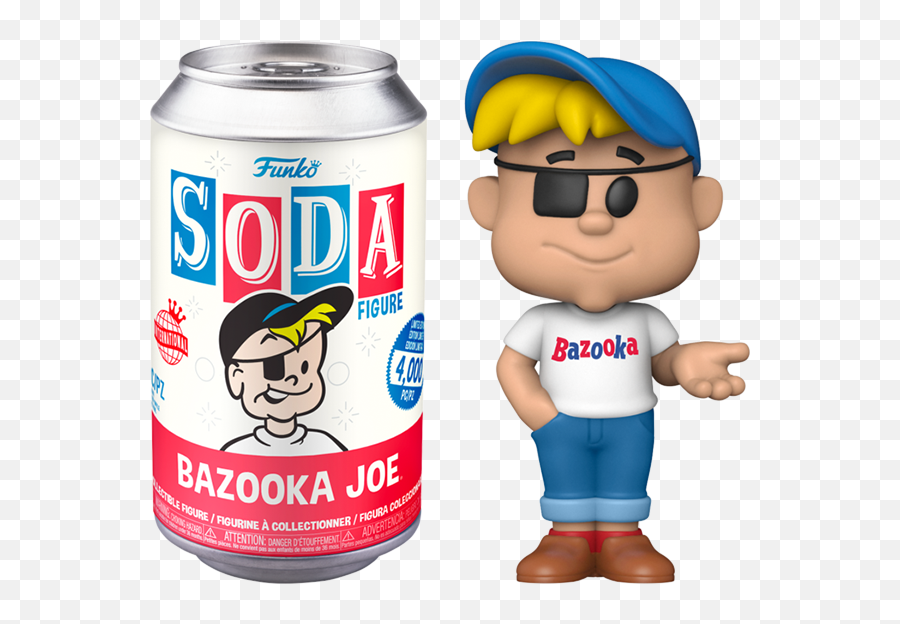 Bazooka - Bazooka Joe Vinyl Soda Figure In Collector Can International Edition Emoji,Bazooka Png