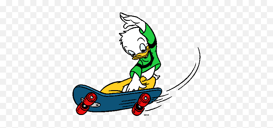 Skateboard Clipart - Riri Fifi Loulou Skate Emoji,Skateboard Clipart