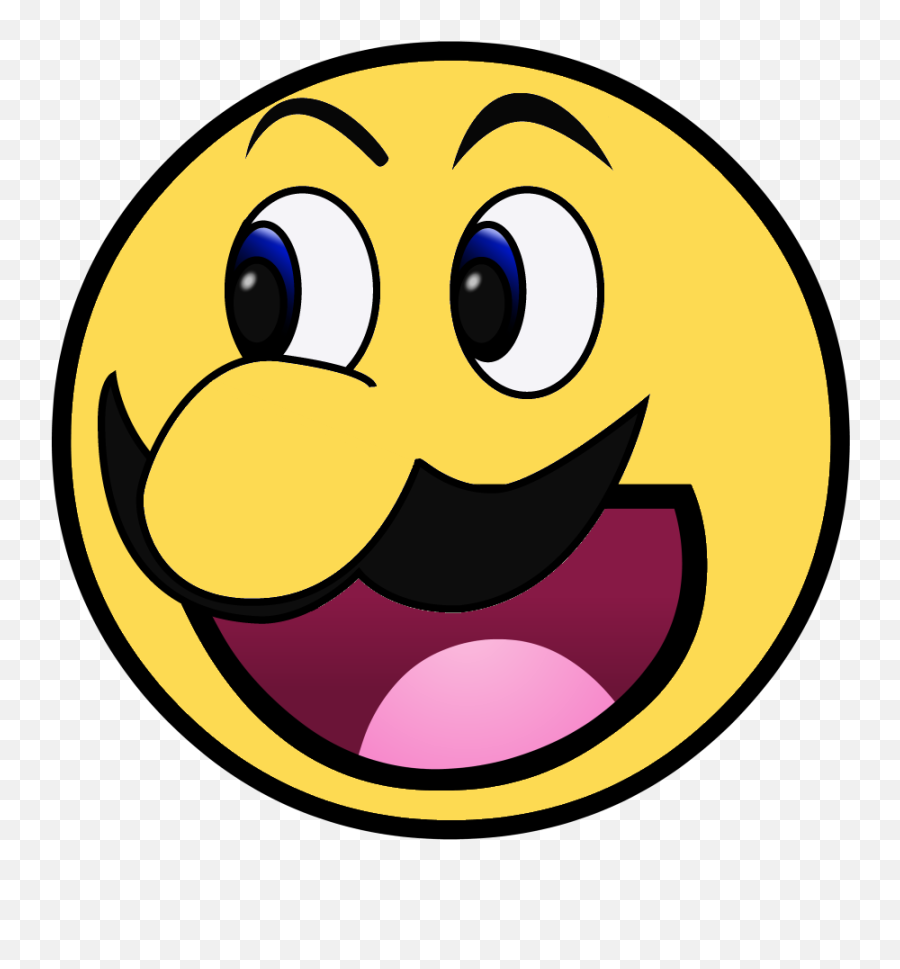 Luigi Super Mario Bros - Yellow Face Meme Emoji,Luigi Png