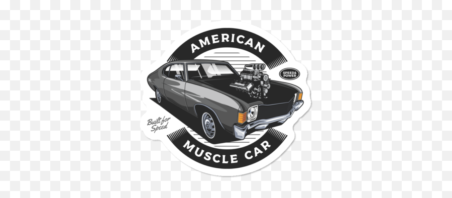 New Car Stickers Design By Humans Emoji,American Muscle Logo