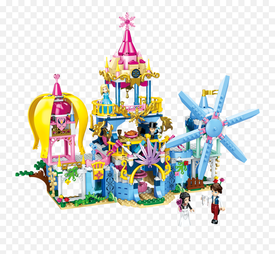 619 Pcs Building Blocks Assembly Girls Princess Castle 4 In 1 Kids Educational Toys Childrenu0027s Gift Emoji,Princess Castle Png