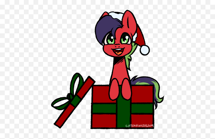 1799796 - Artistcottonsweets Christmas Commission Cute Fictional Character Emoji,Santa Hat Transparent Background