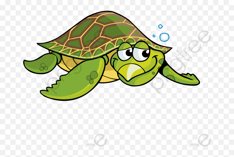 Cartoon Turtle Green Sea Turtle Sea Turtle Clipart - Cartoon Clipart Png Sea Turtle Emoji,Turtle Clipart Black And White