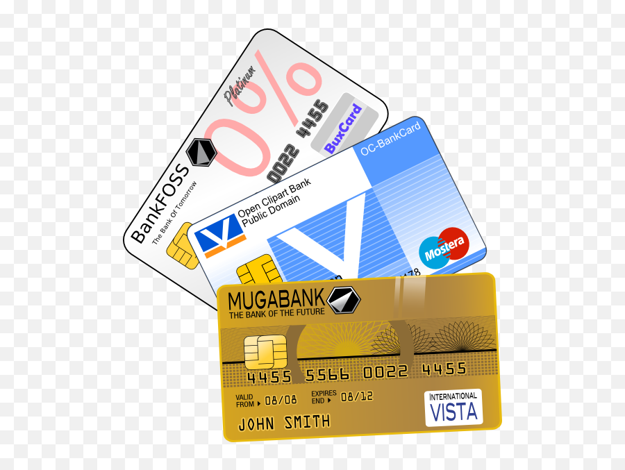 Creditcards Clip Art At Clkercom - Vector Clip Art Online Bank Greeting Card Emoji,Credit Card Clipart