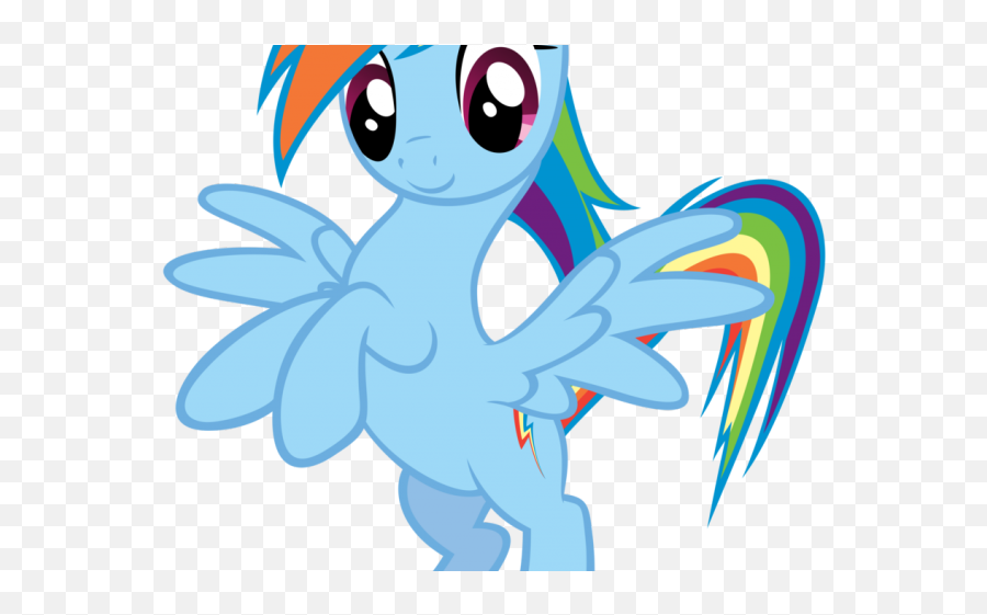 My Little Pony Clipart White Background - My Little Pony Character Rainbow Dash Mlp Emoji,My Little Pony Clipart