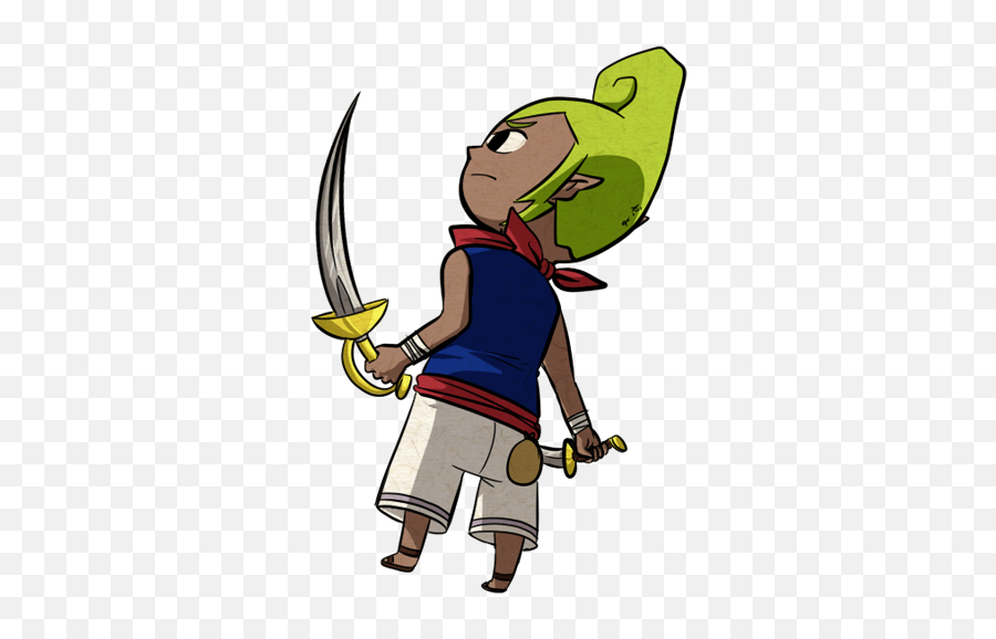Wind Waker Sailors Legend Of Zelda Pirates Sword - The The Legend Of The Wind Waker Emoji,Zelda Png