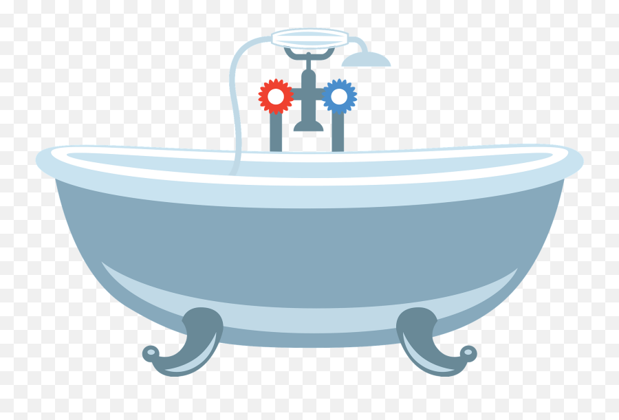 Bathtub Clipart Free Download Transparent Png Creazilla - Water Tap Emoji,Bathroom Clipart
