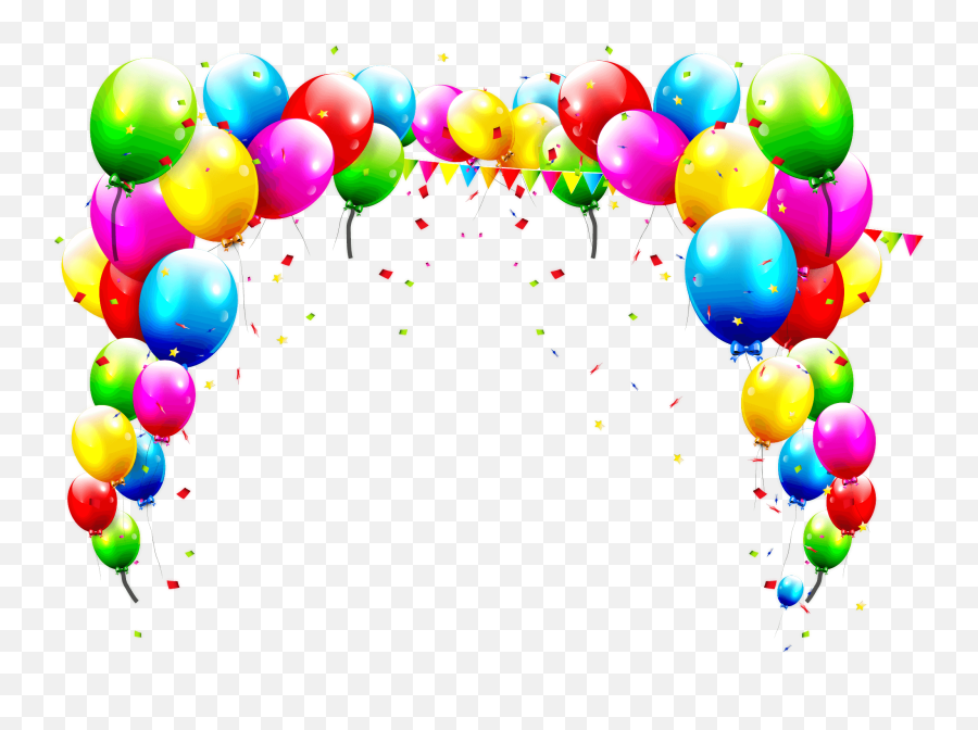 Birthday Balloons Background Png Image Free Download - Birthday Balloon Backgrounds Png Emoji,Birthday Png