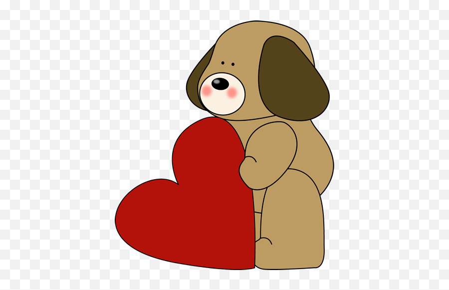 Clip Art Puppy - Clipartsco Cute Clipart Valentines Heart Emoji,Puppy Clipart