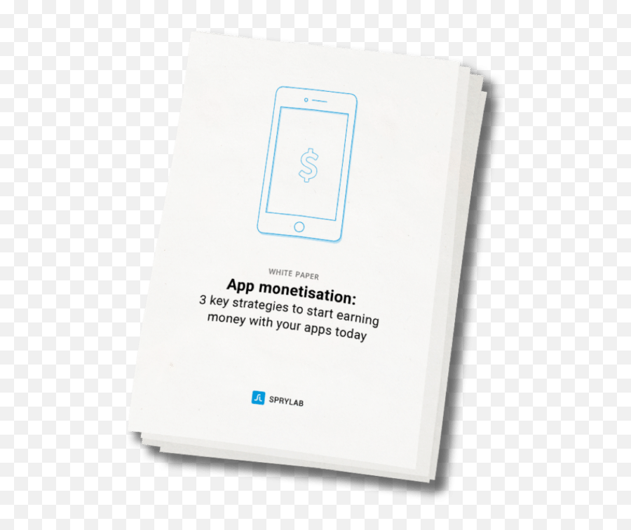 Free Whitepaper 3 Key Strategies For Monetising Your Apps - Horizontal Emoji,White Paper Png