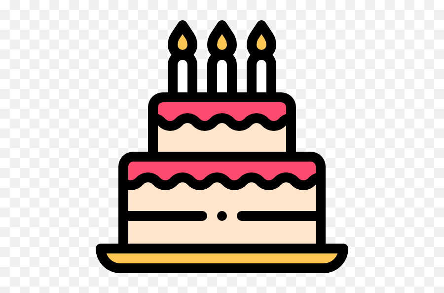Birthday Cake Free Vector Icons - Birthday Cake Icon Free Emoji,Birthday Icon Png