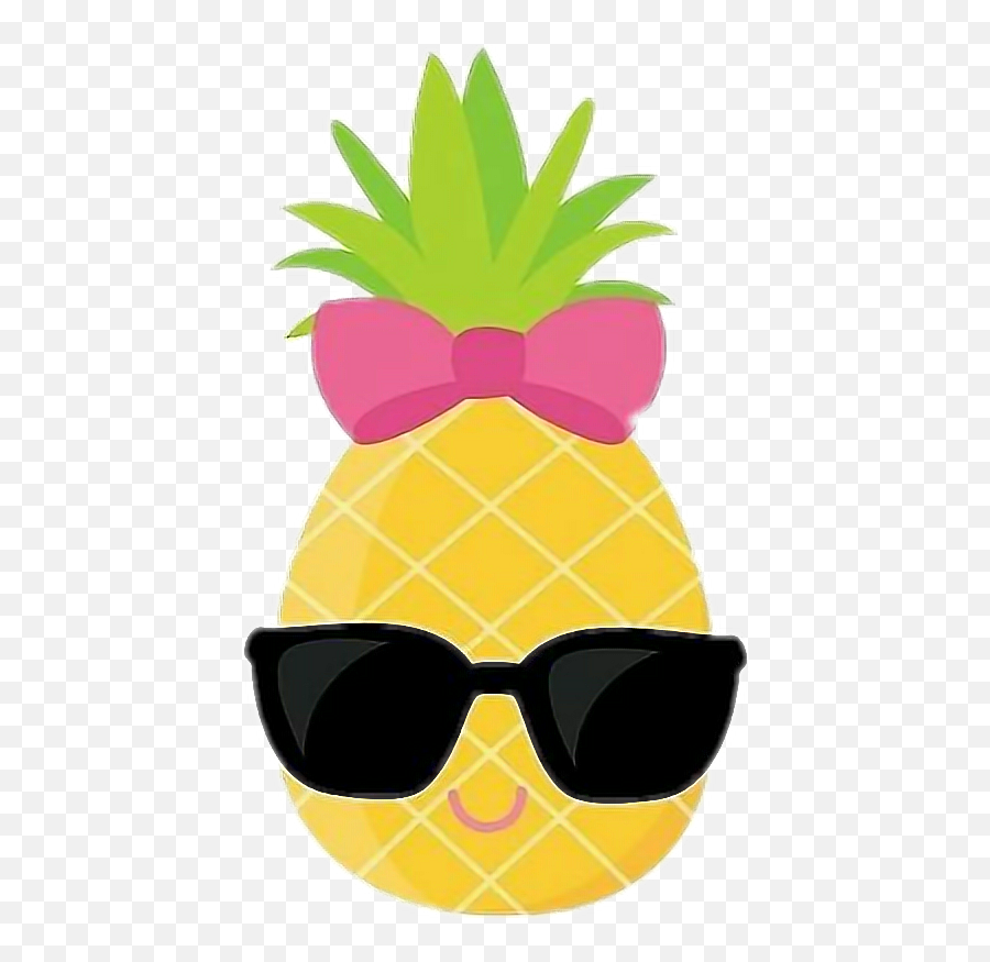 Pineapple With Sunglasses Png Clipart Emoji,Cute Pineapple Clipart