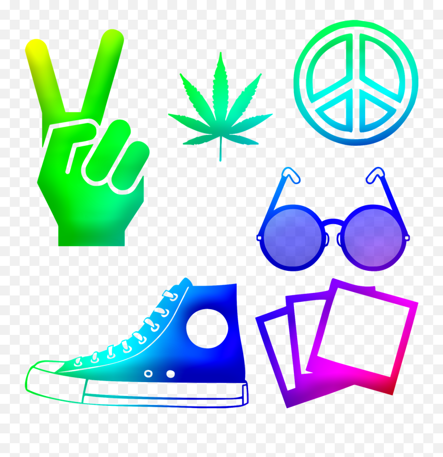 Hippie Cannabis Peace Sign John - Free Image On Pixabay Emoji,Peace Sign Transparent Background