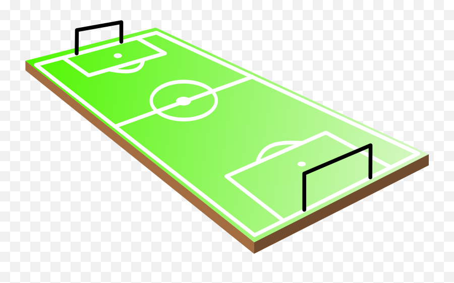Football Field Clip Art 4 - Lapangan Sepak Bola 3d Emoji,Football Field Clipart