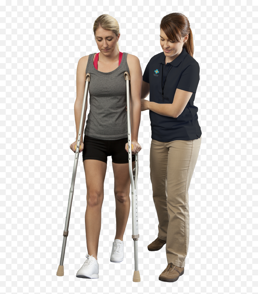 Free Patient Png - Person On Crutches Png Full Size Png Emoji,Crutch Clipart