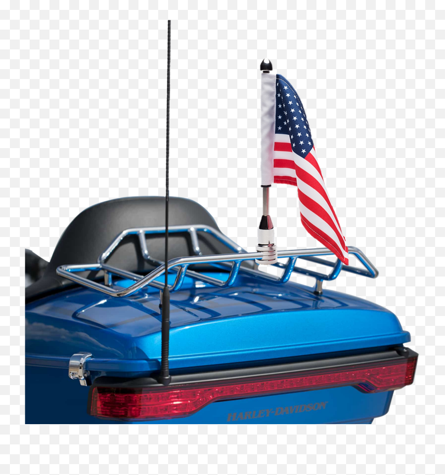 Fixed Upright Motorcycle Flag Mount - Polished Stainless Emoji,American Flag On Pole Png