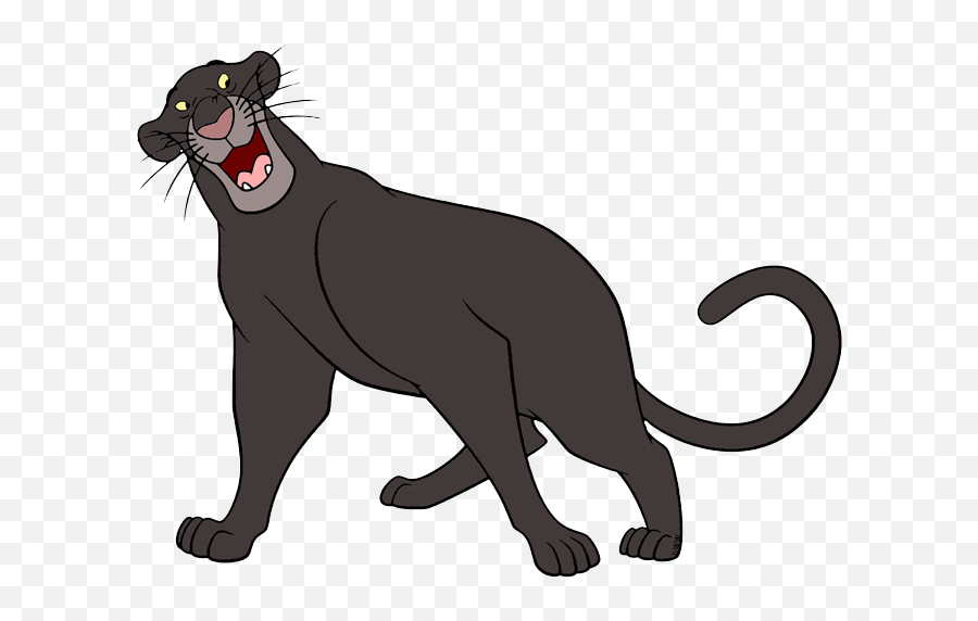 White - Jungle Book Bagheera Emoji,Book Clipart Black And White