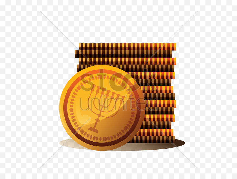 Coin Vector Png - Menorah Emoji,Coin Clipart