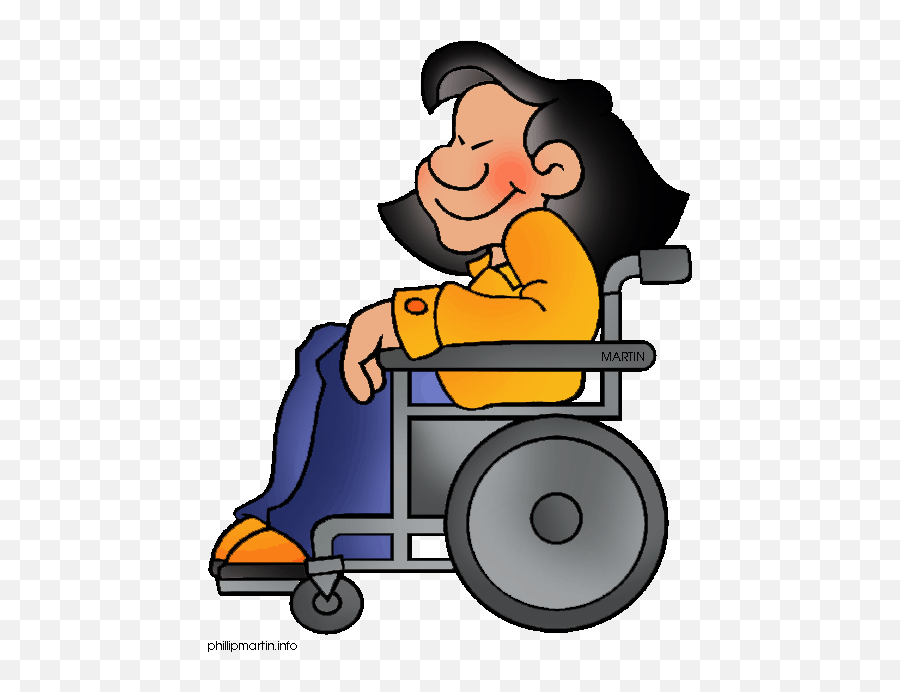 Cartoon Image Of Diversity - Clip Art Library Wheel Chair Gif Png Emoji,Diversity Clipart