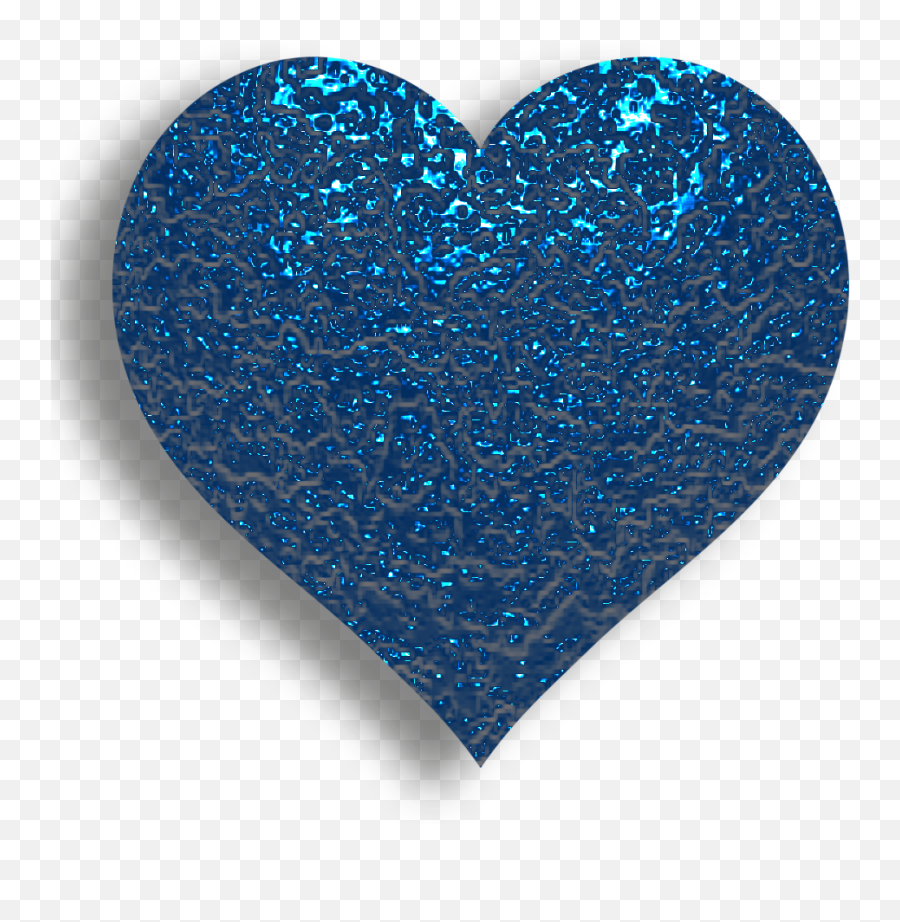 Glitter Emoji Png - Ch B Glitter Heart Clip Art Blue Transparent Sparkle Heart,Glitter Clipart