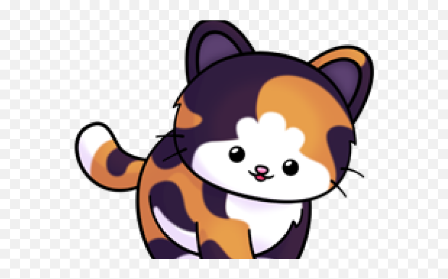 Calico Cat Clipart Tortoiseshell Cat - Cute Calico Cat Clipart Emoji,Cat Clipart