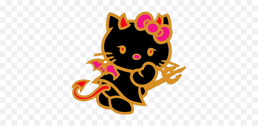Hello Kitty Devil Emoji,Devil Transparent