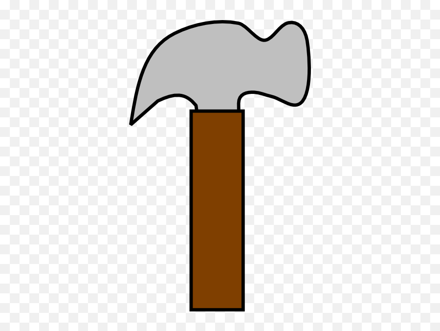 Simple Hammer Clipart - Clip Art Hammer Emoji,Hammer Clipart