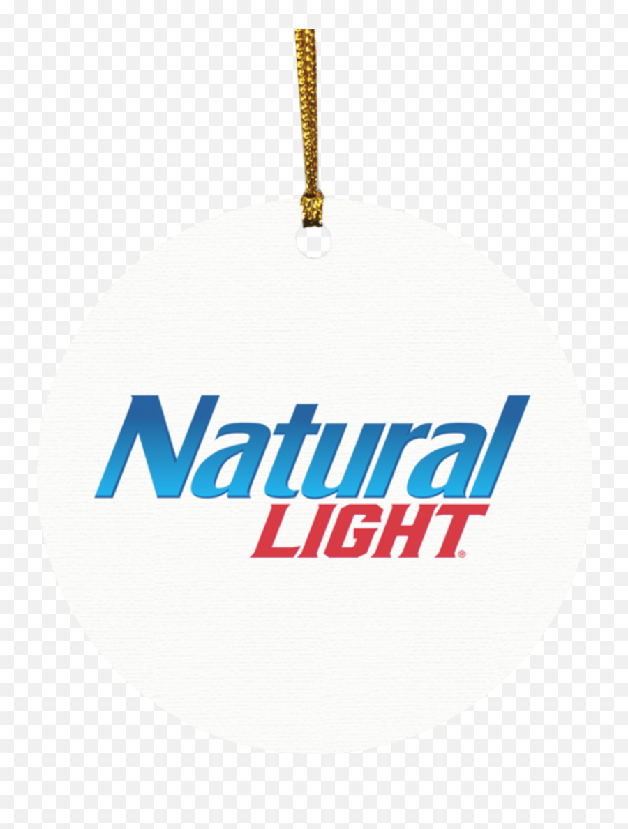 Natural Light Christmas Circle Ornament Emoji,Natural Light Logo