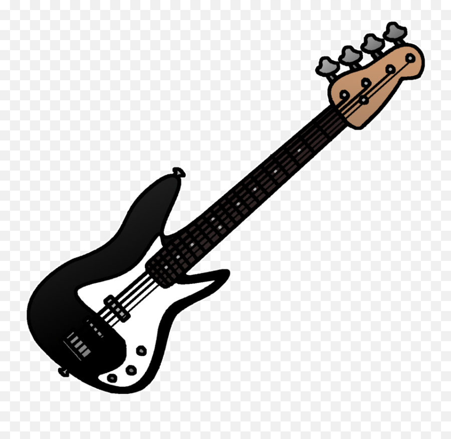 Bass Guitar Png - Bass Guitar Clipart Full Size Png Transparent Background Bass Guitar Clipart Emoji,Guitar Png