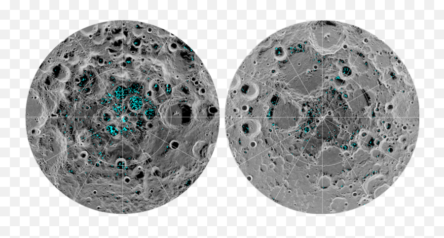 Ice Confirmed At The Moonu0027s Poles Nasa - Water On The Moon Emoji,Nasa Transparent