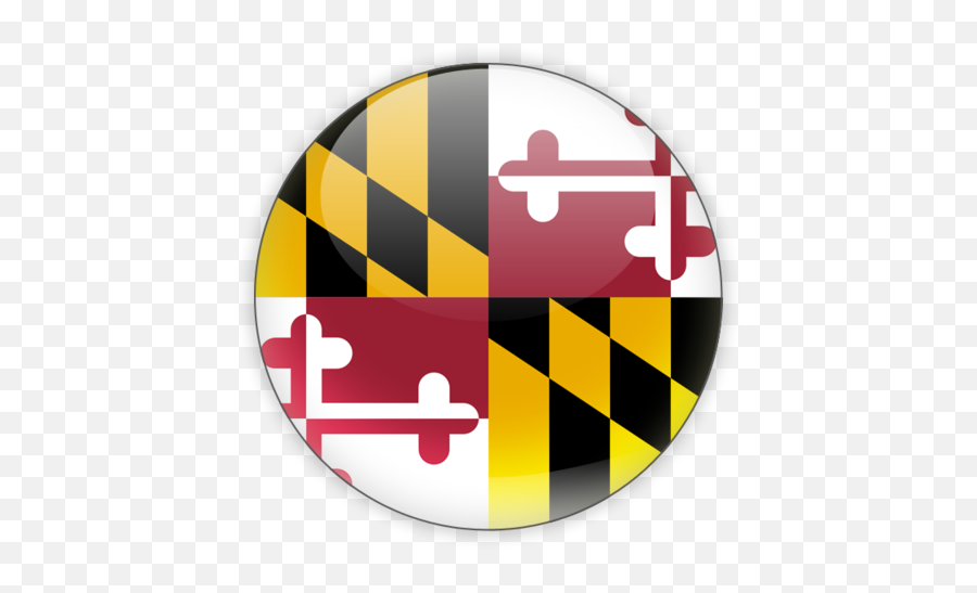 Round Icon Emoji,Maryland Flag Png